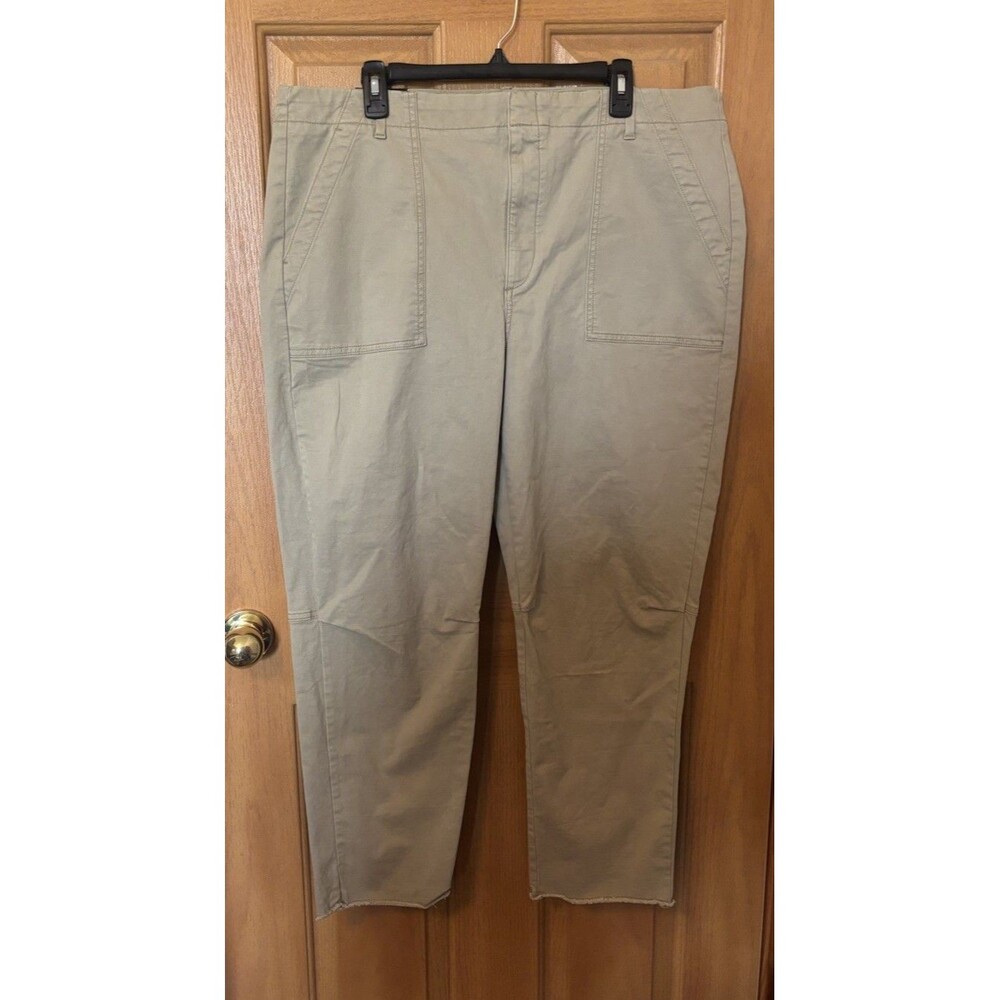 Banana Republic Pants 18 Girlfriend Authentic Chino Pockets Stretch Khaki Beige